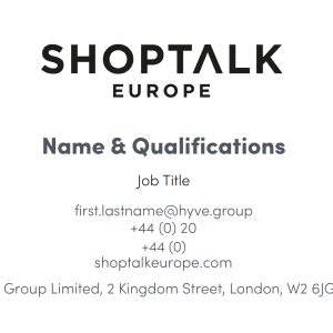 Shop Talk Business Card