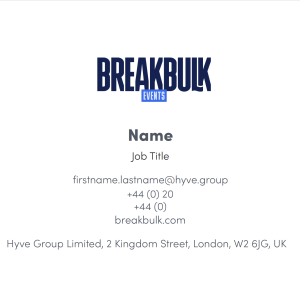 Breakbulk Business Card